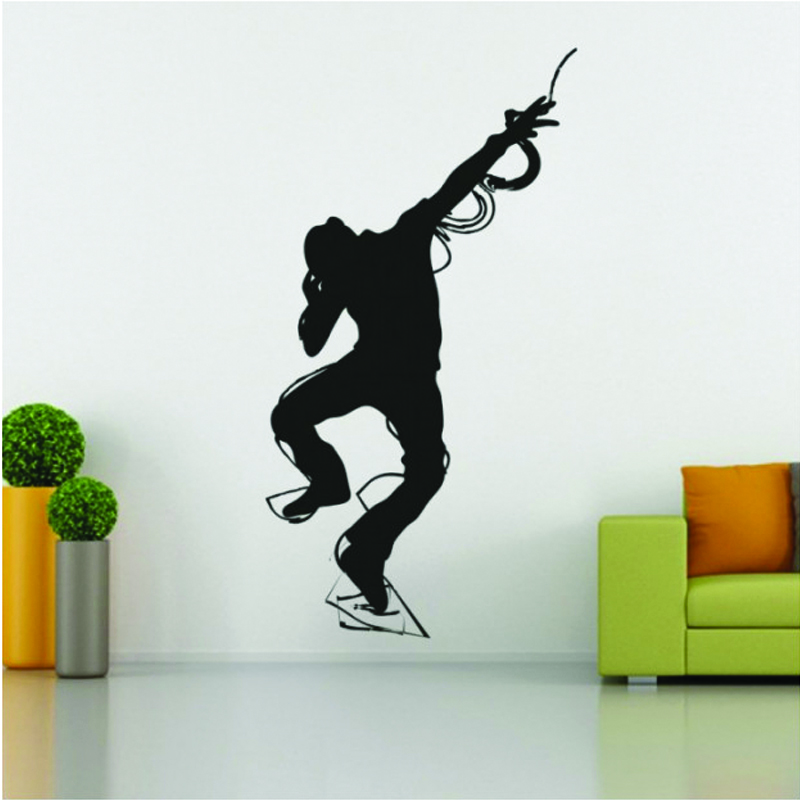 Μοντέρνο Αυτοκόλλητο τοίχου Άντρας χορευτής